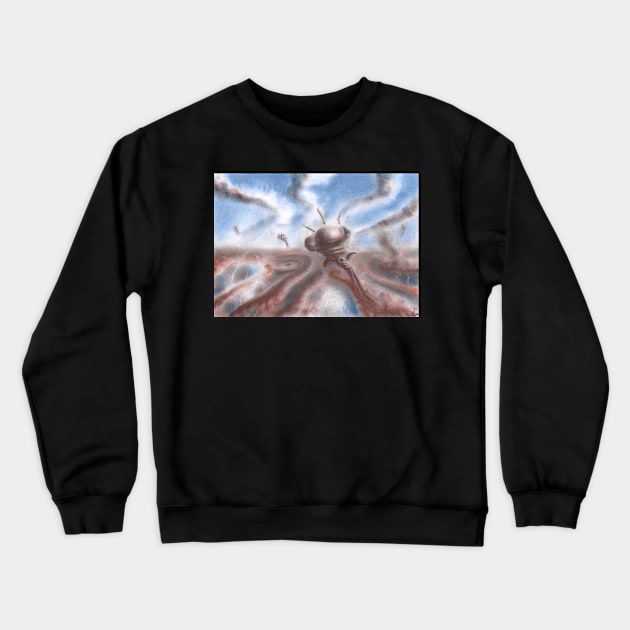 Atmospheric Creatures of Jupiter Crewneck Sweatshirt by EderArt